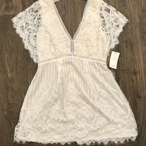 NWT Toni Lace Mini Dress